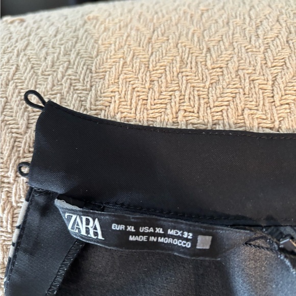 Zara Women’s NWT Black and Cream Elegant Long Sleeve Wedding Guest Dress XL - Picture 7 of 7